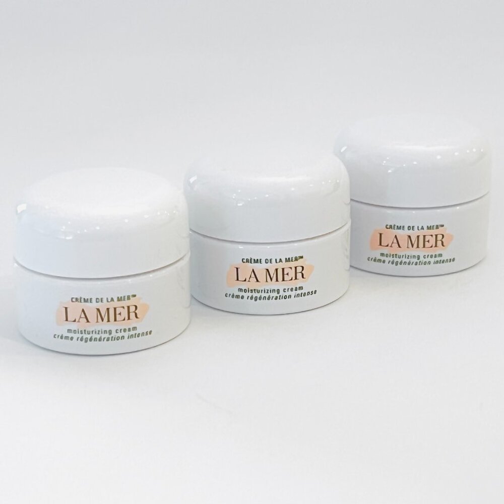 LA MER Crème de la Mer Moisturizing Cream NWT Sealed 3 x 0.12 OZ